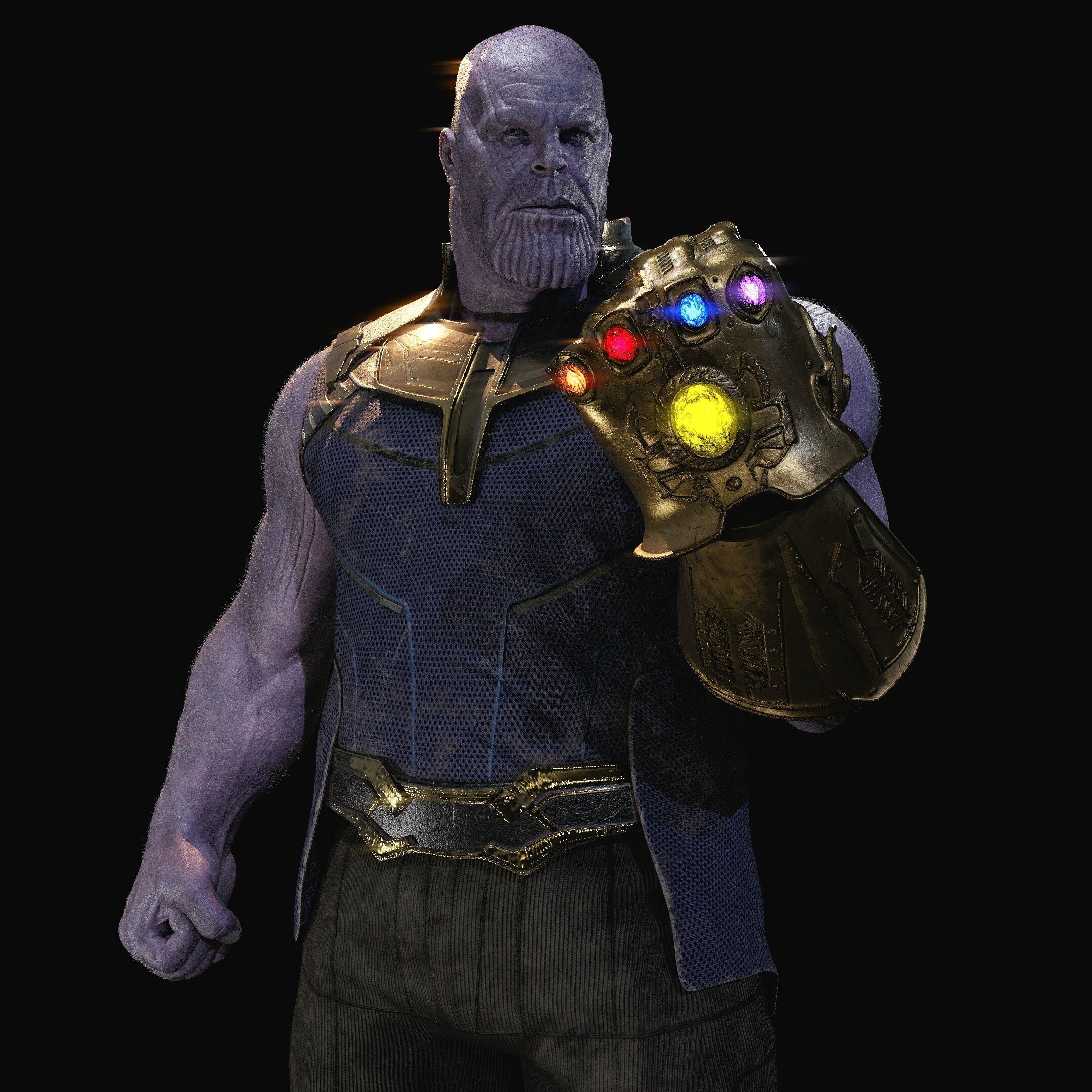 Thanos from Avengers Infinity War - IW Suit 3D model_4