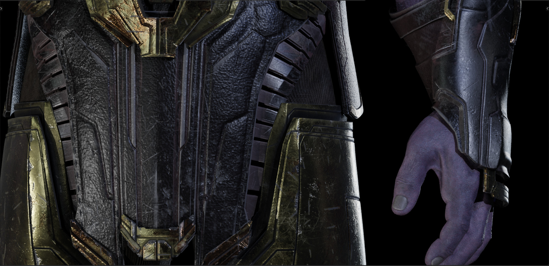 Thanos from Avengers Infinity War - Armor Version - 3D model_19