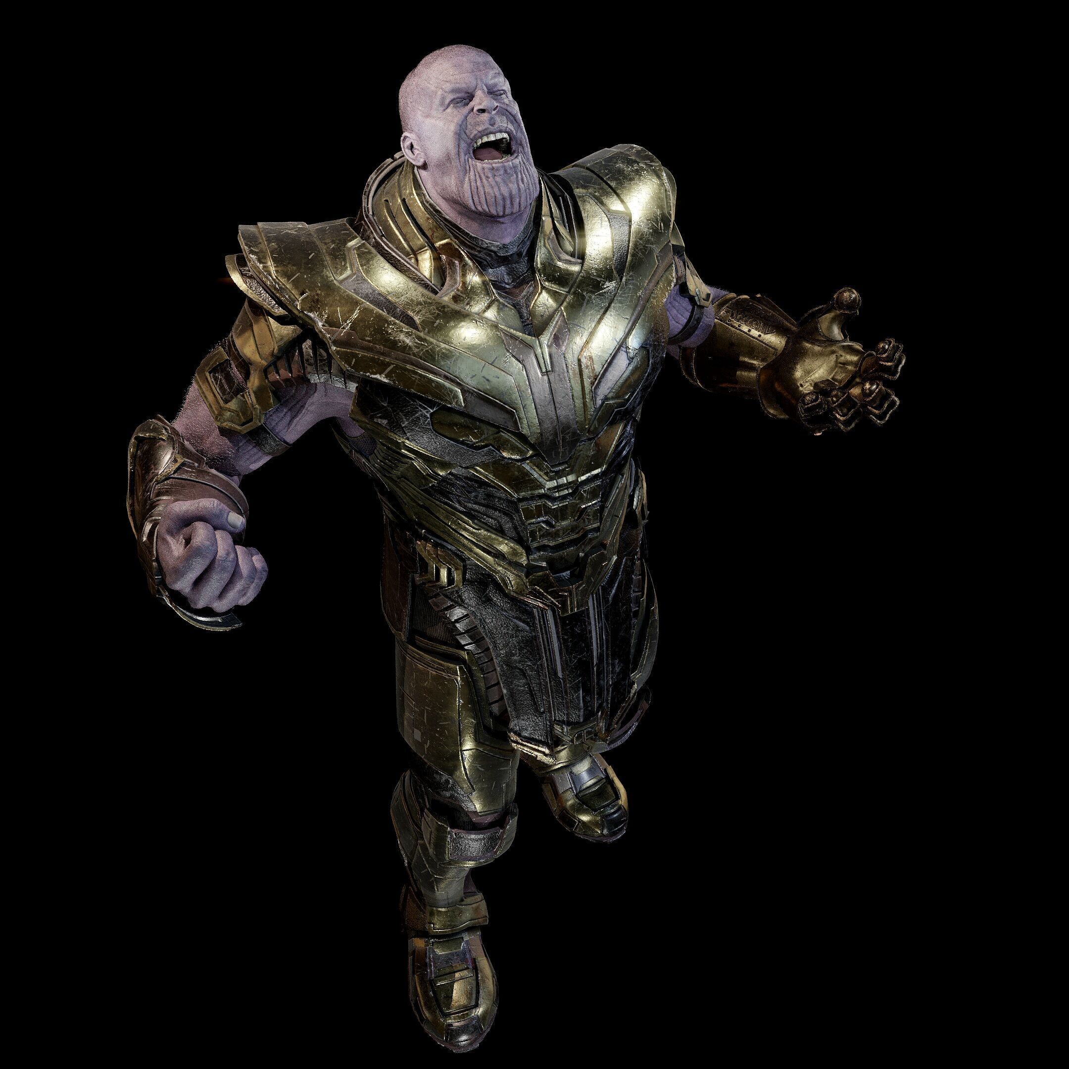 Thanos from Avengers Infinity War - Armor Version - 3D model_4