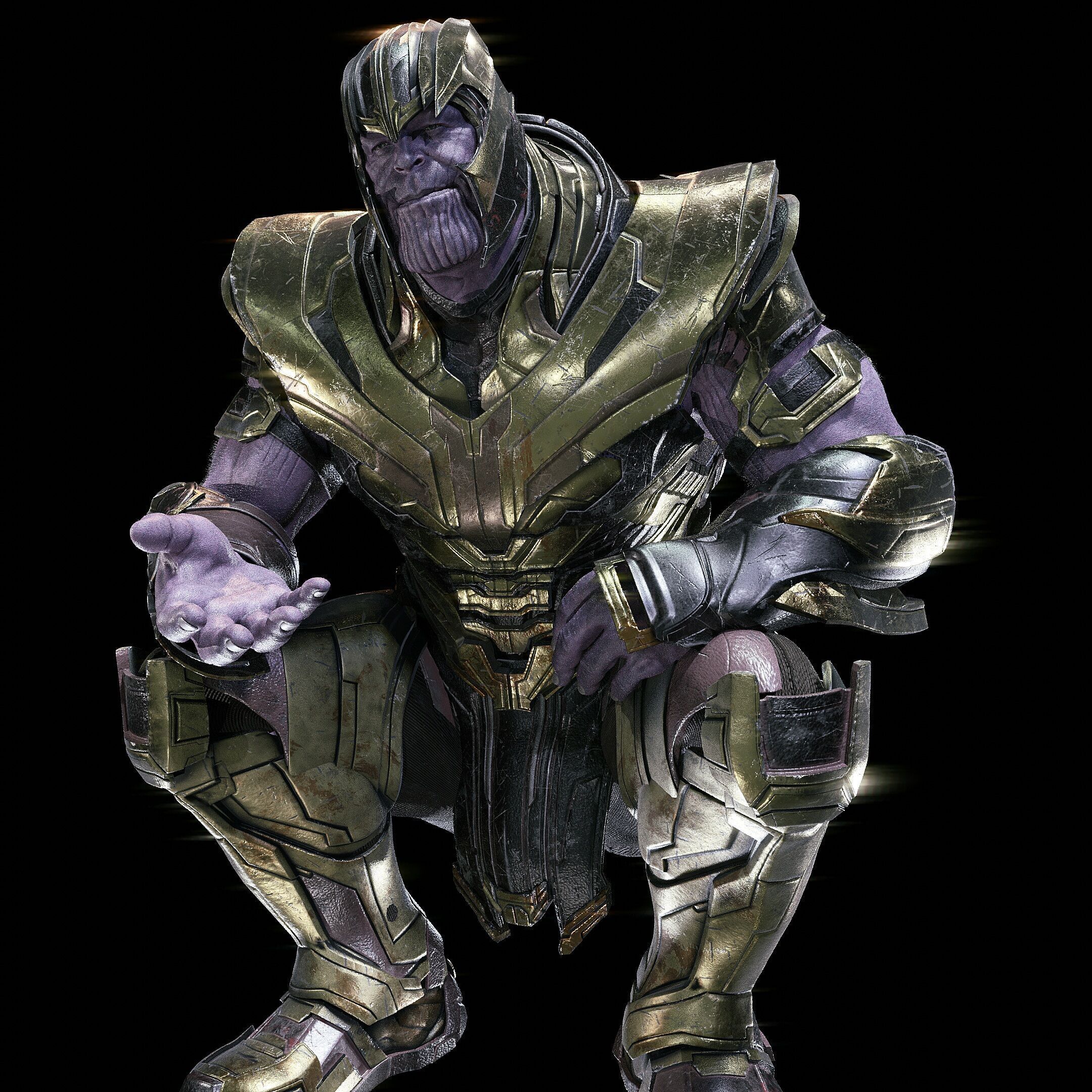 Thanos from Avengers Infinity War - Armor Version - 3D model_5