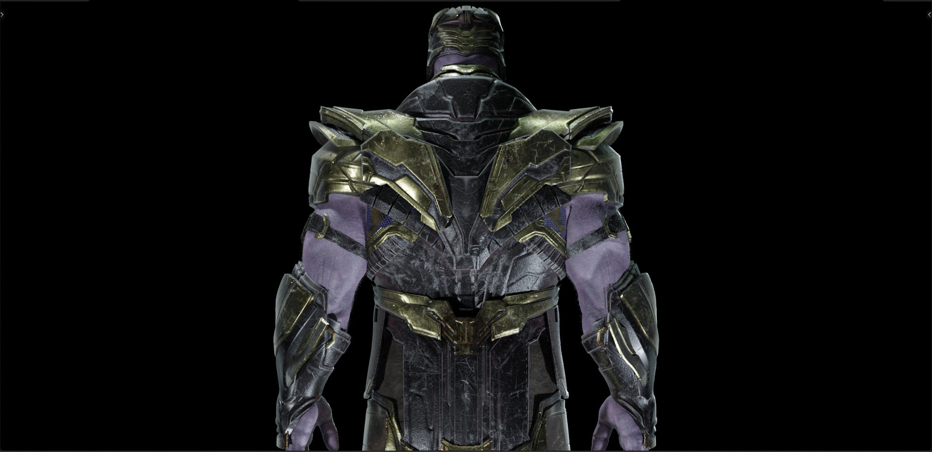 Thanos from Avengers Infinity War - Armor Version - 3D model_9