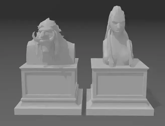 Busts - World of Warcraft - Trolls 3D print model