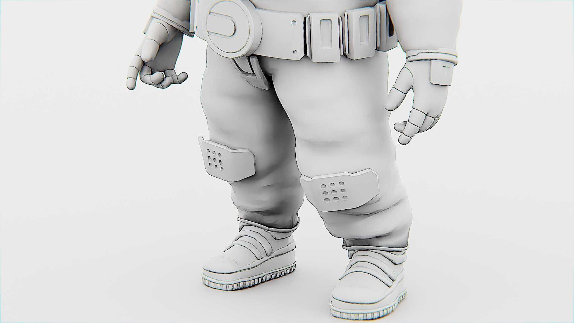 TOON ASTRONAUT F-G Rigged for Unreal Engine - Unity - MIXAMO 3D model_36