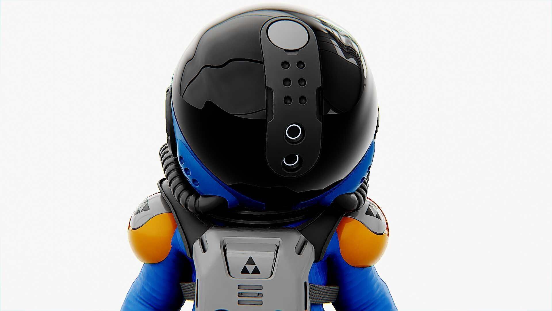 TOON ASTRONAUT F-G Rigged for Unreal Engine - Unity - MIXAMO 3D model_23
