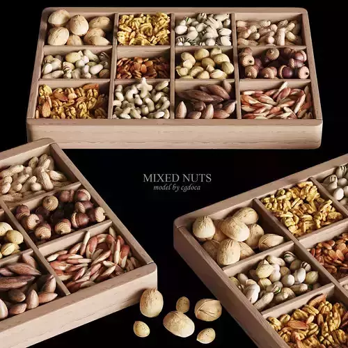 Mixed Nuts 3D model