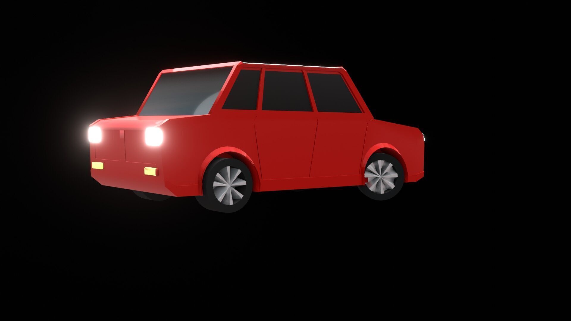 High-Quality Low Poly vehicle 3D Model for Games and Animations Low-poly 3D model_5