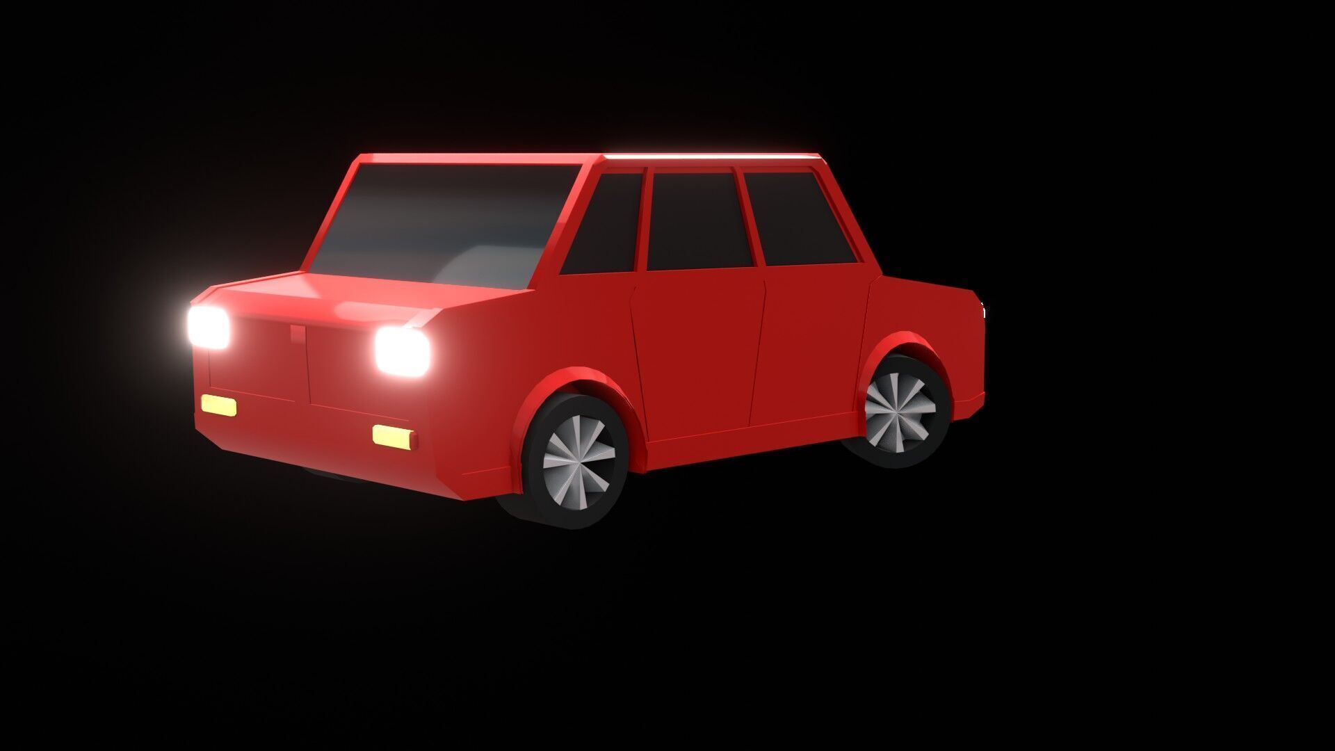 High-Quality Low Poly vehicle 3D Model for Games and Animations Low-poly 3D model_15