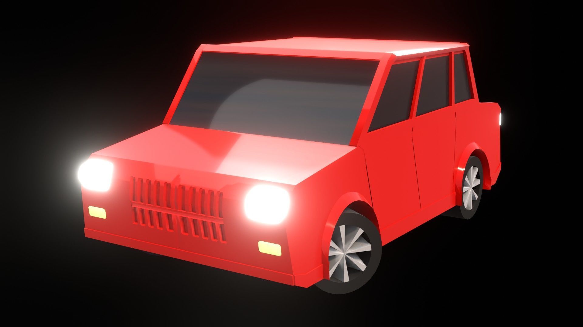 High-Quality Low Poly vehicle 3D Model for Games and Animations Low-poly 3D model_1