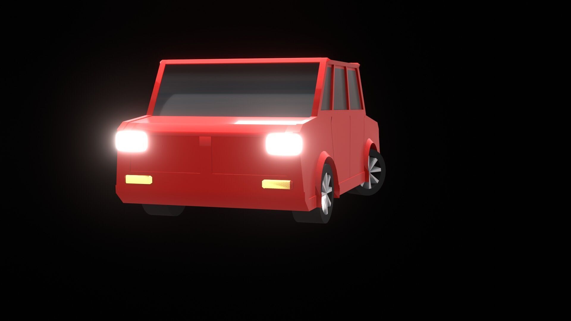 High-Quality Low Poly vehicle 3D Model for Games and Animations Low-poly 3D model_11