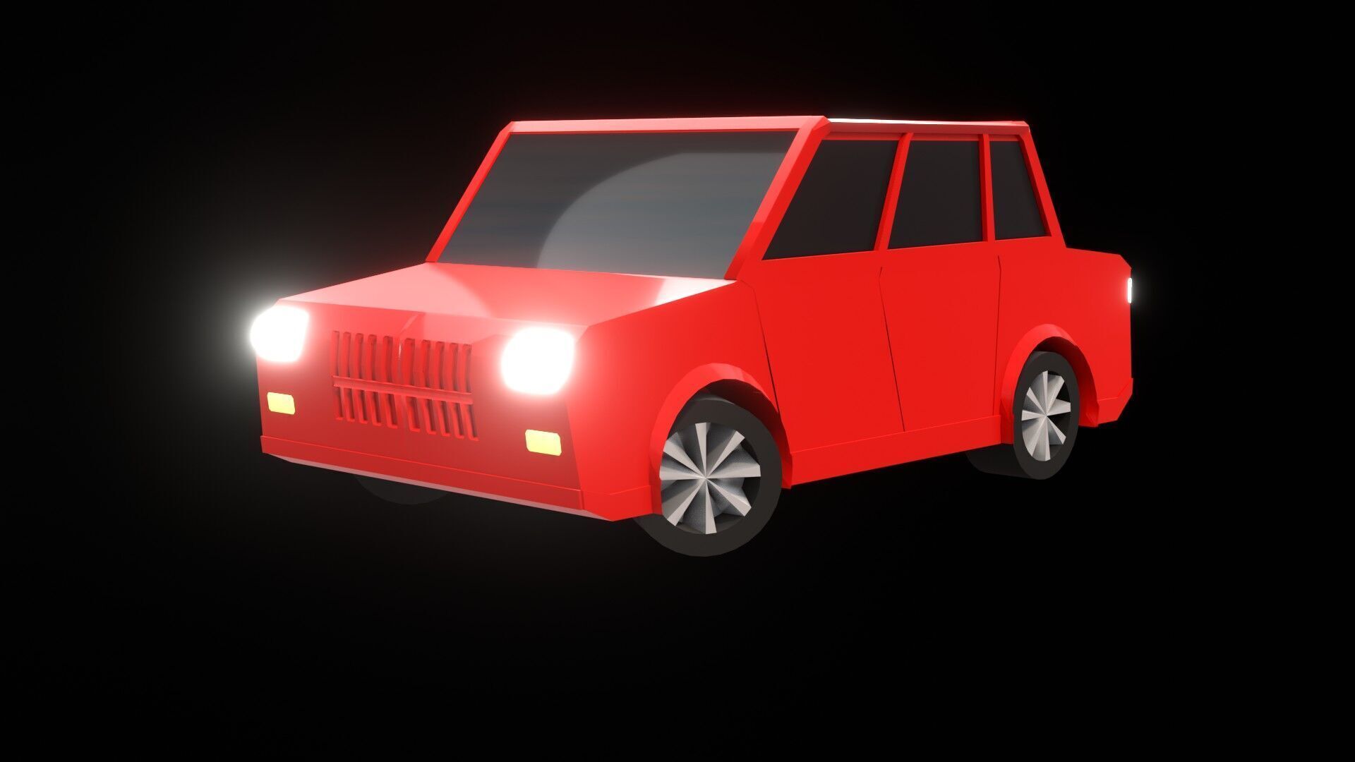 High-Quality Low Poly vehicle 3D Model for Games and Animations Low-poly 3D model_3