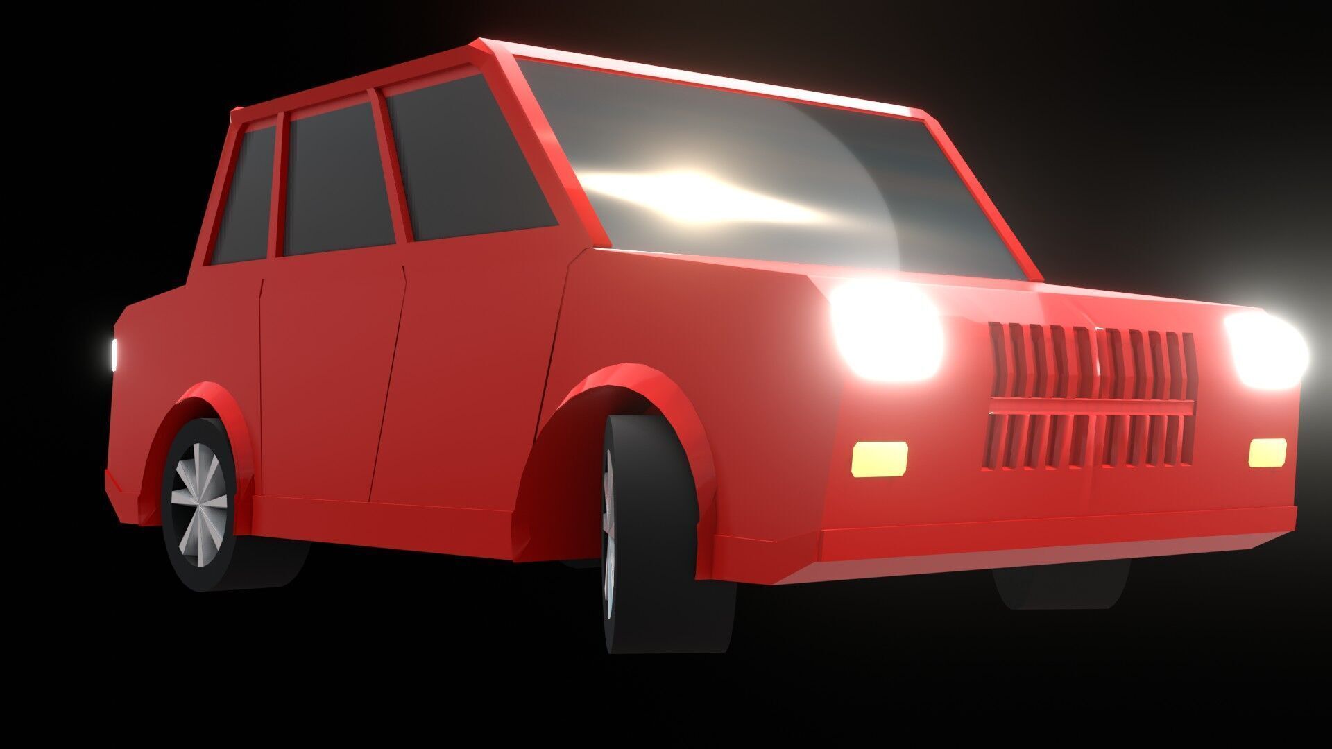 High-Quality Low Poly vehicle 3D Model for Games and Animations Low-poly 3D model_17