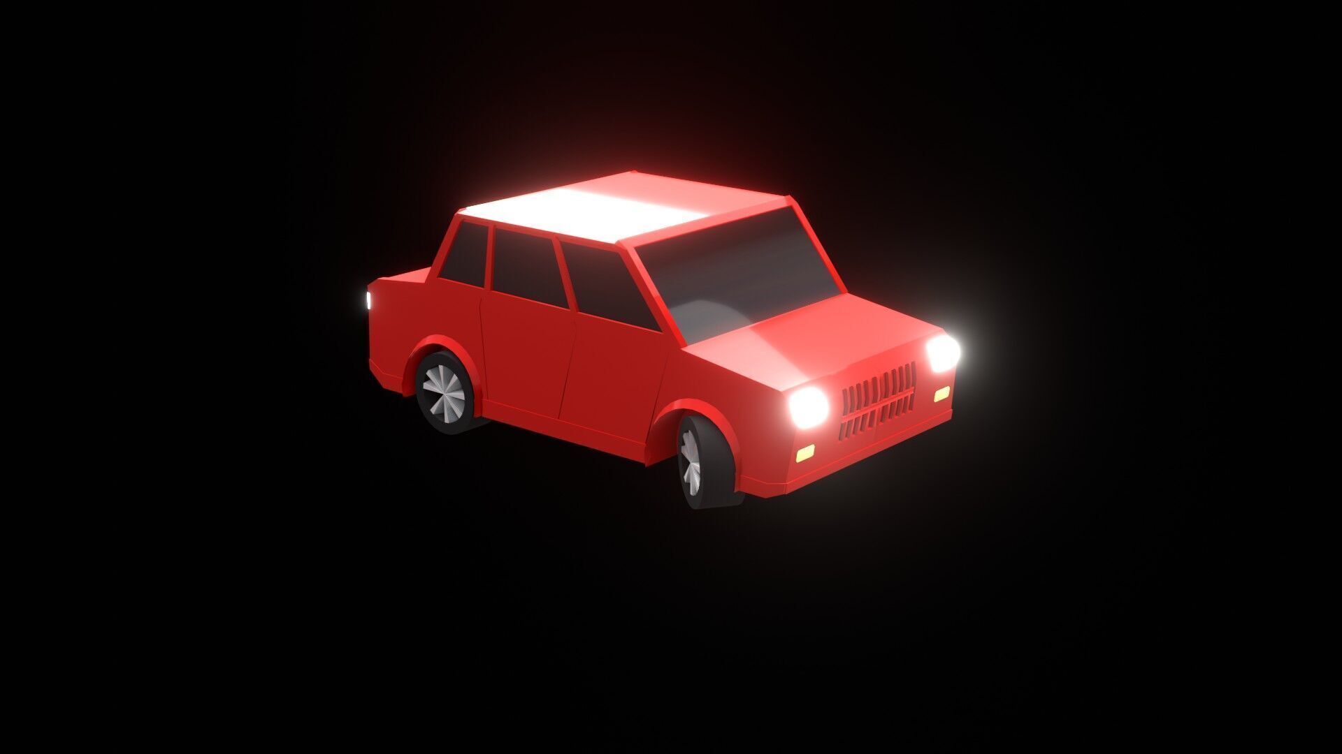 High-Quality Low Poly vehicle 3D Model for Games and Animations Low-poly 3D model_9
