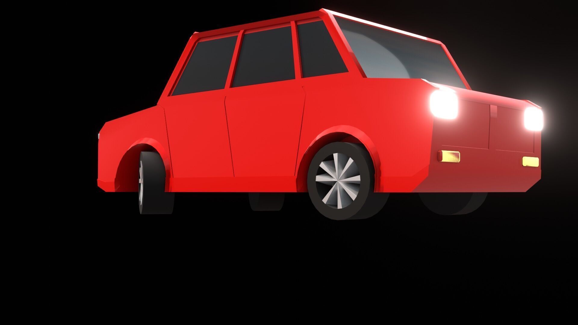 High-Quality Low Poly vehicle 3D Model for Games and Animations Low-poly 3D model_8