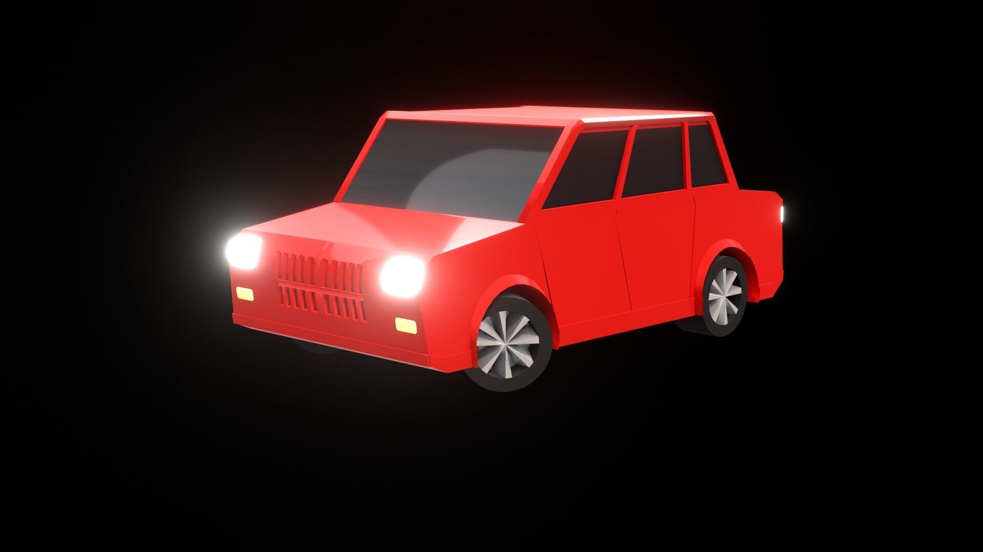 High-Quality Low Poly vehicle 3D Model for Games and Animations Low-poly 3D model_14