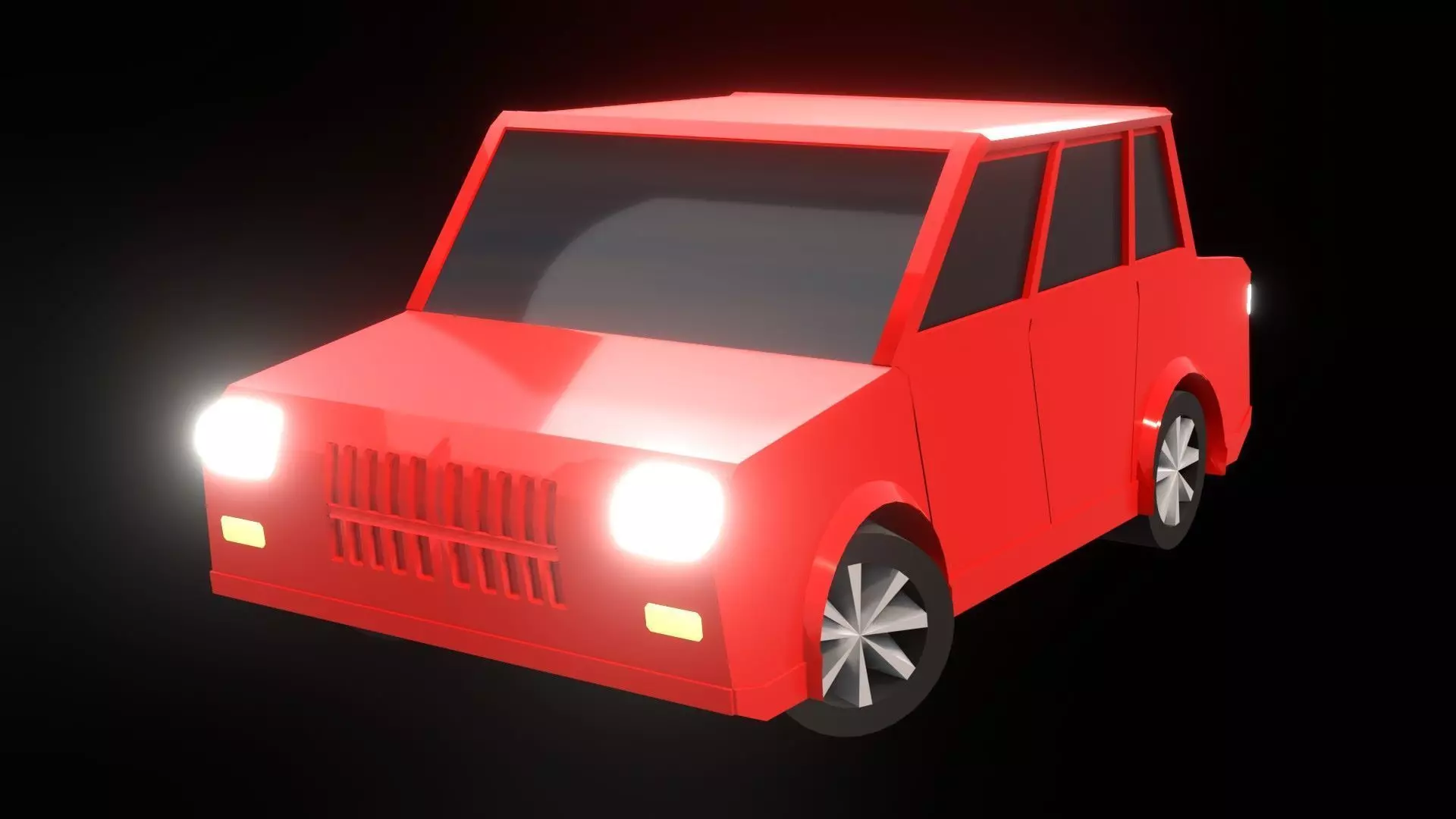 High-Quality Low Poly vehicle 3D Model for Games and Animations Low-poly 3D model_0
