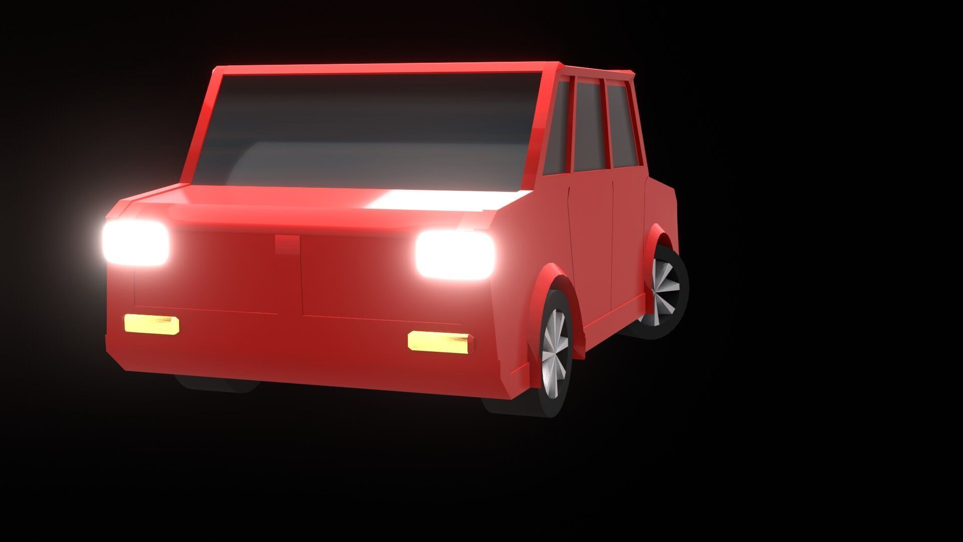High-Quality Low Poly vehicle 3D Model for Games and Animations Low-poly 3D model_7