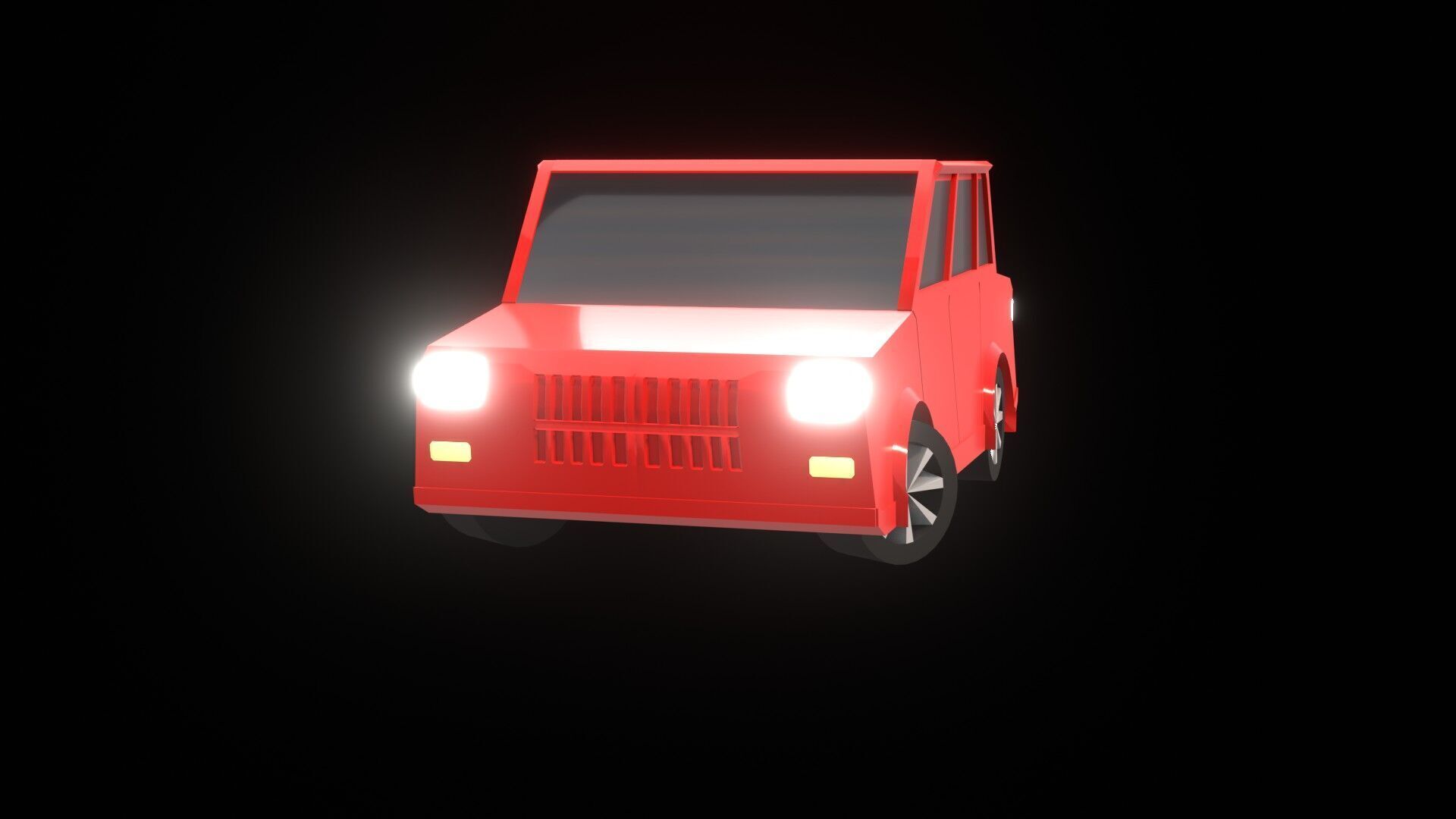 High-Quality Low Poly vehicle 3D Model for Games and Animations Low-poly 3D model_10