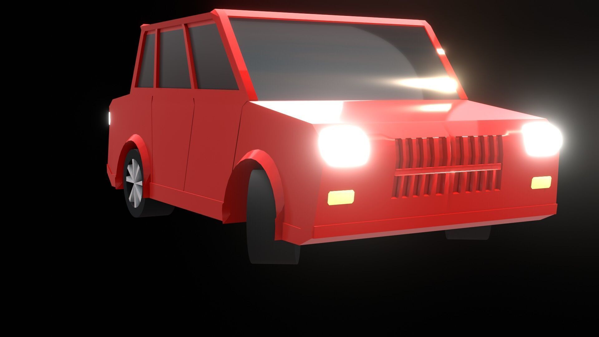 High-Quality Low Poly vehicle 3D Model for Games and Animations Low-poly 3D model_6