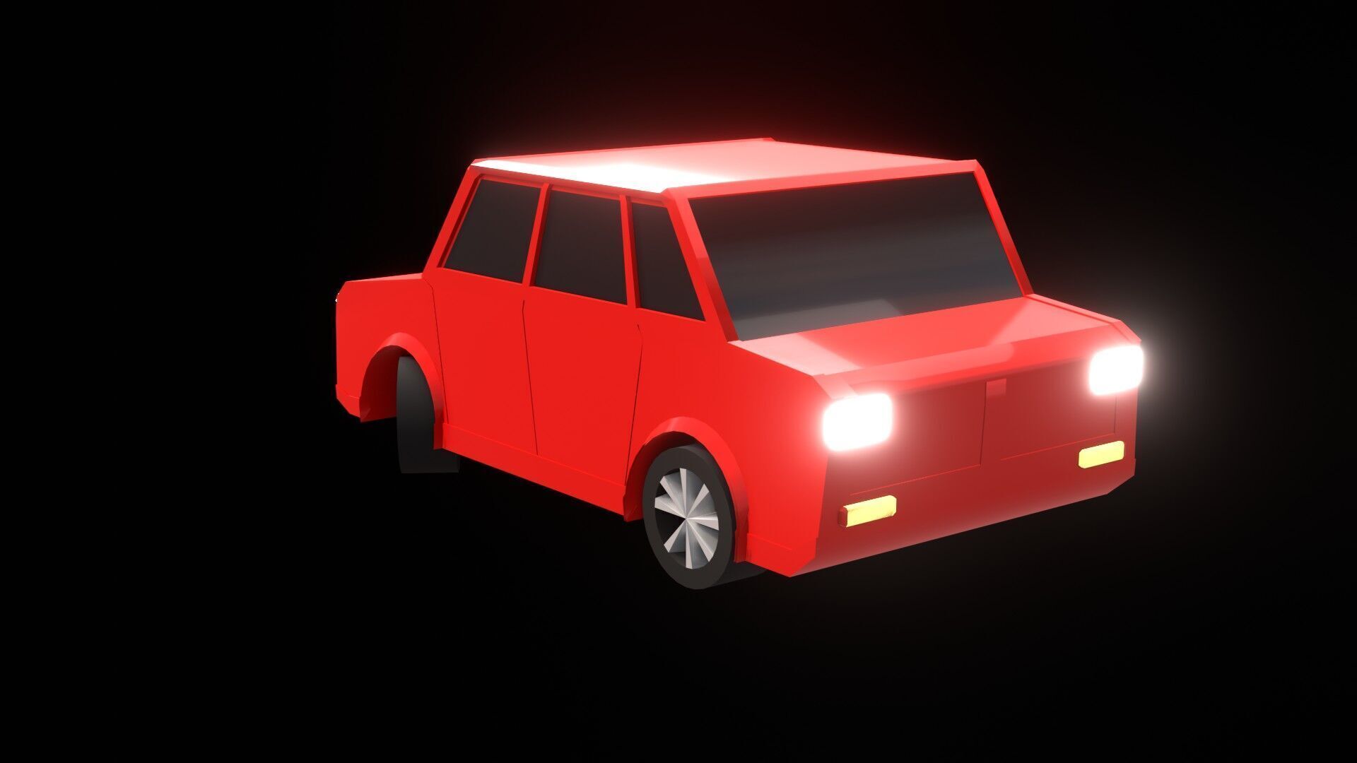 High-Quality Low Poly vehicle 3D Model for Games and Animations Low-poly 3D model_12