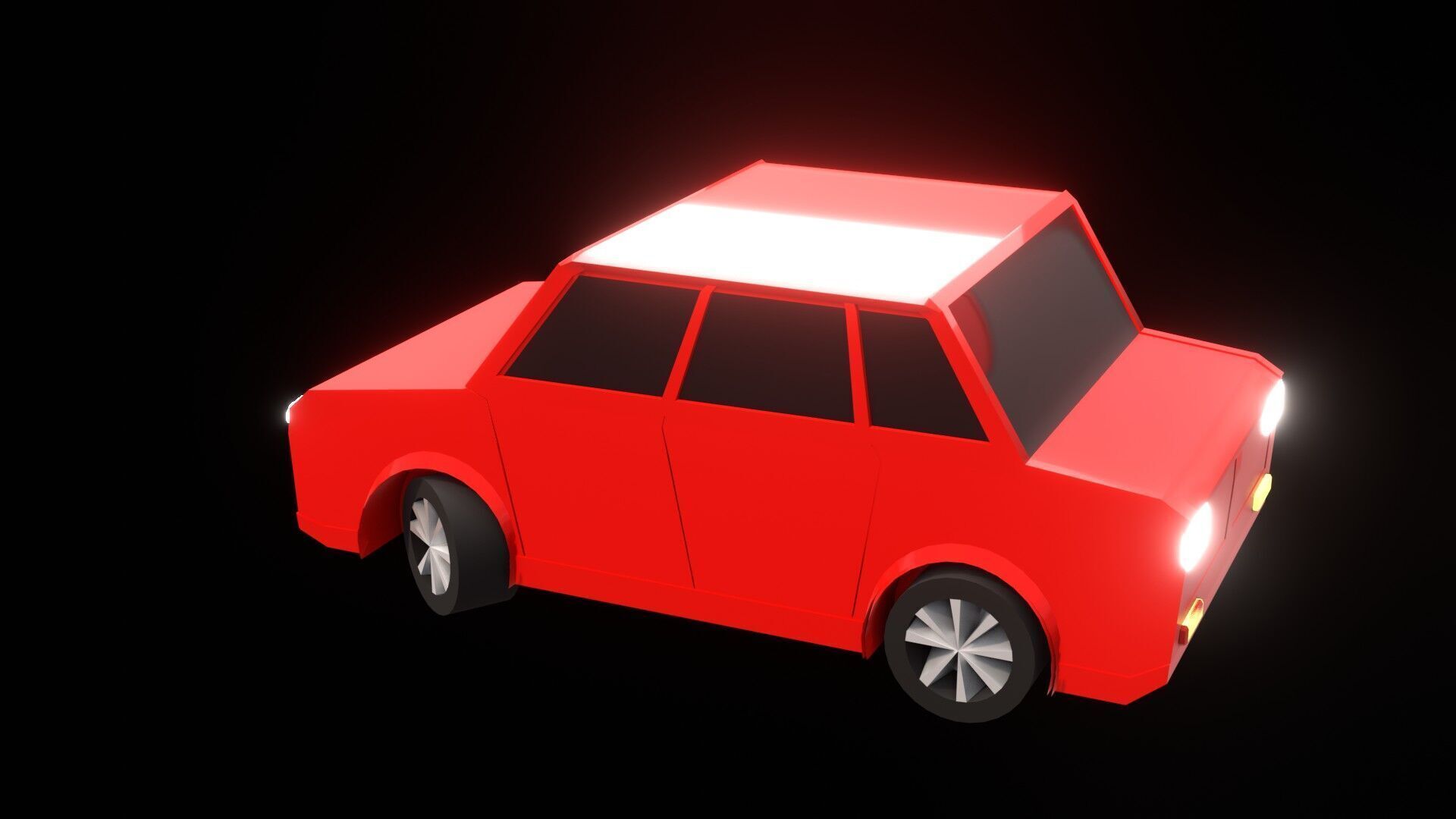 High-Quality Low Poly vehicle 3D Model for Games and Animations Low-poly 3D model_20