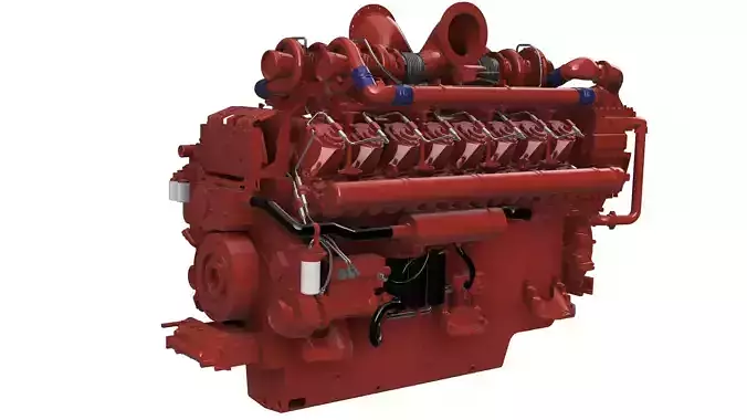 QSK95 DIESEL ENGINE cummins 3D model 3D printable | CGTrader
