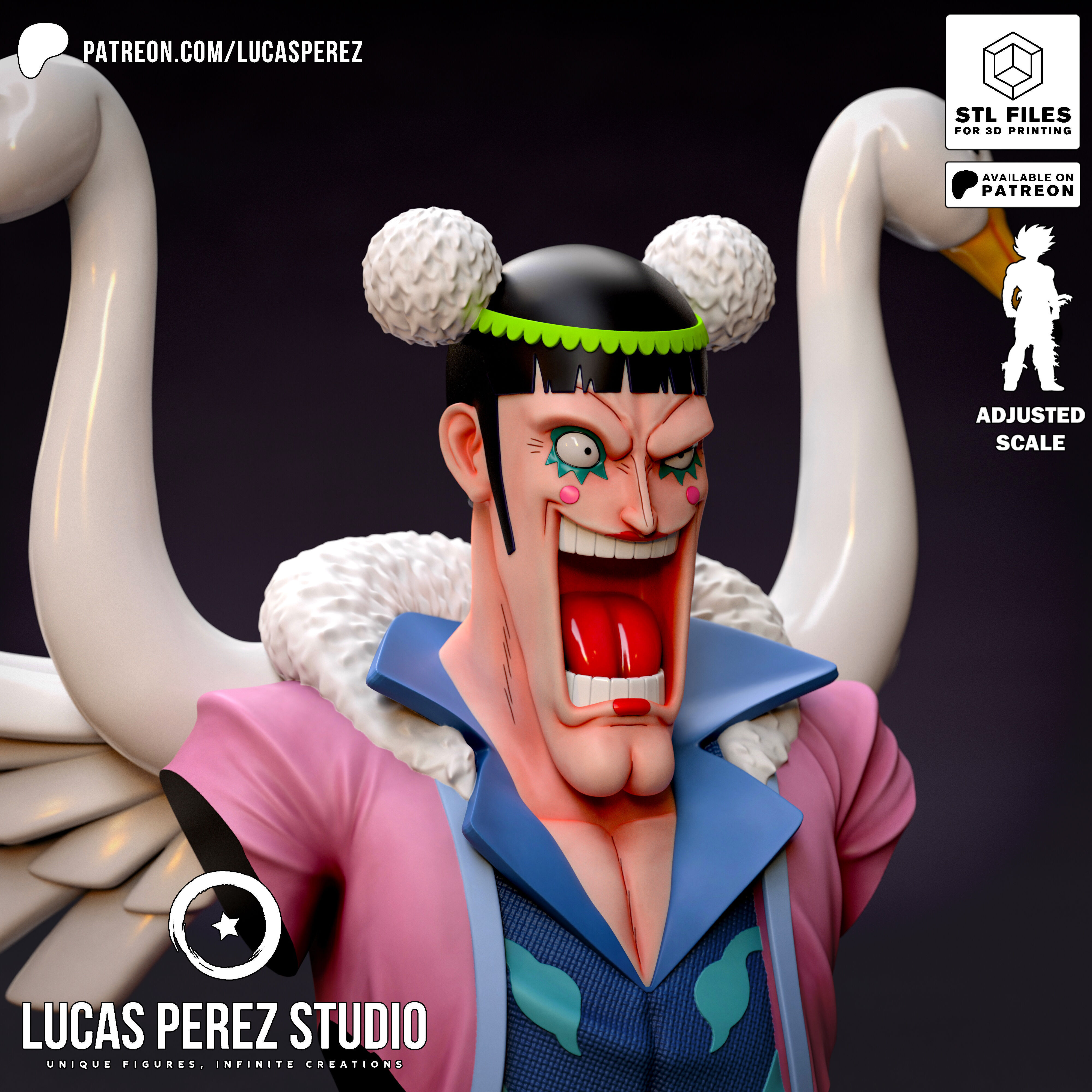 BENTHAM BUST 3D print model_1