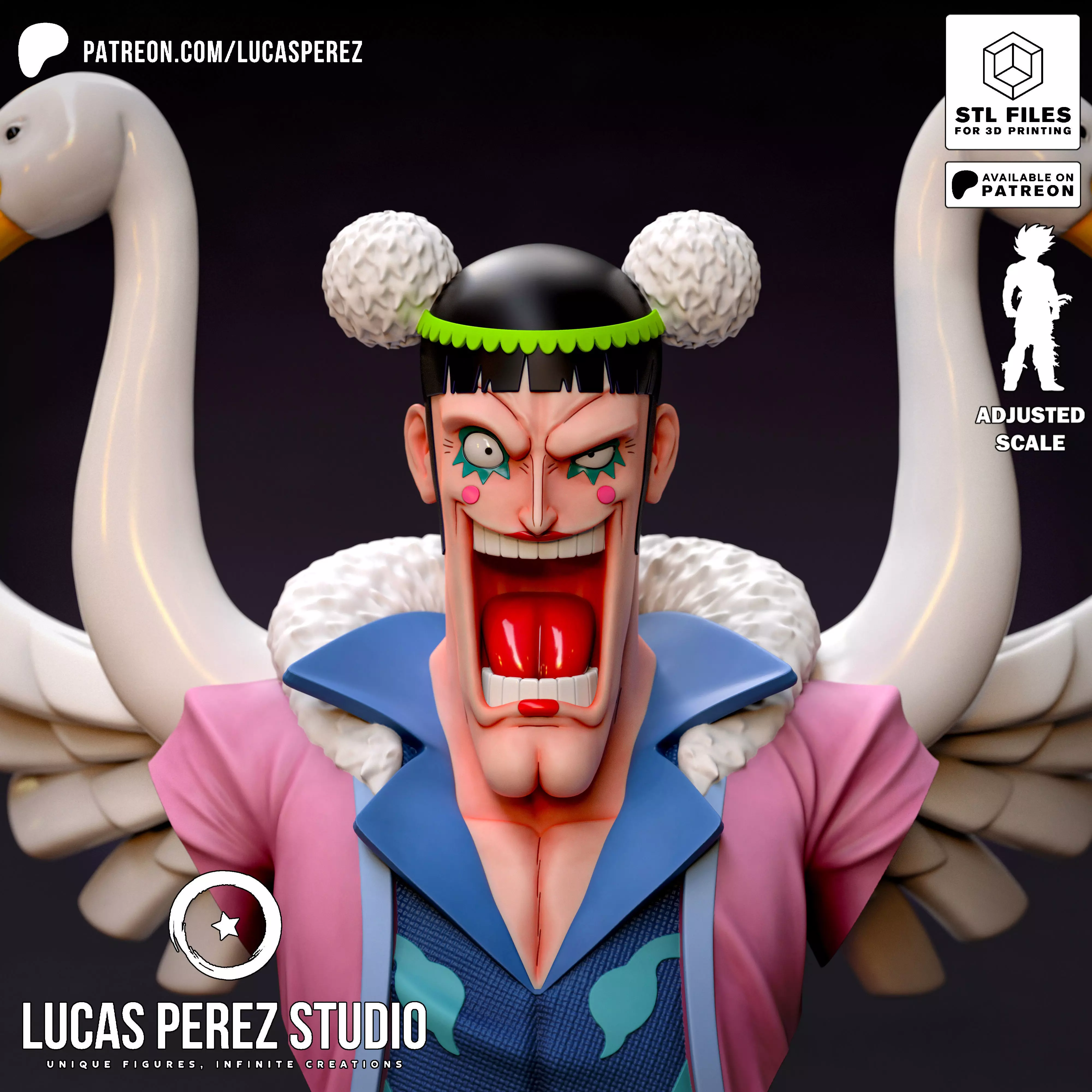 BENTHAM BUST 3D print model_0