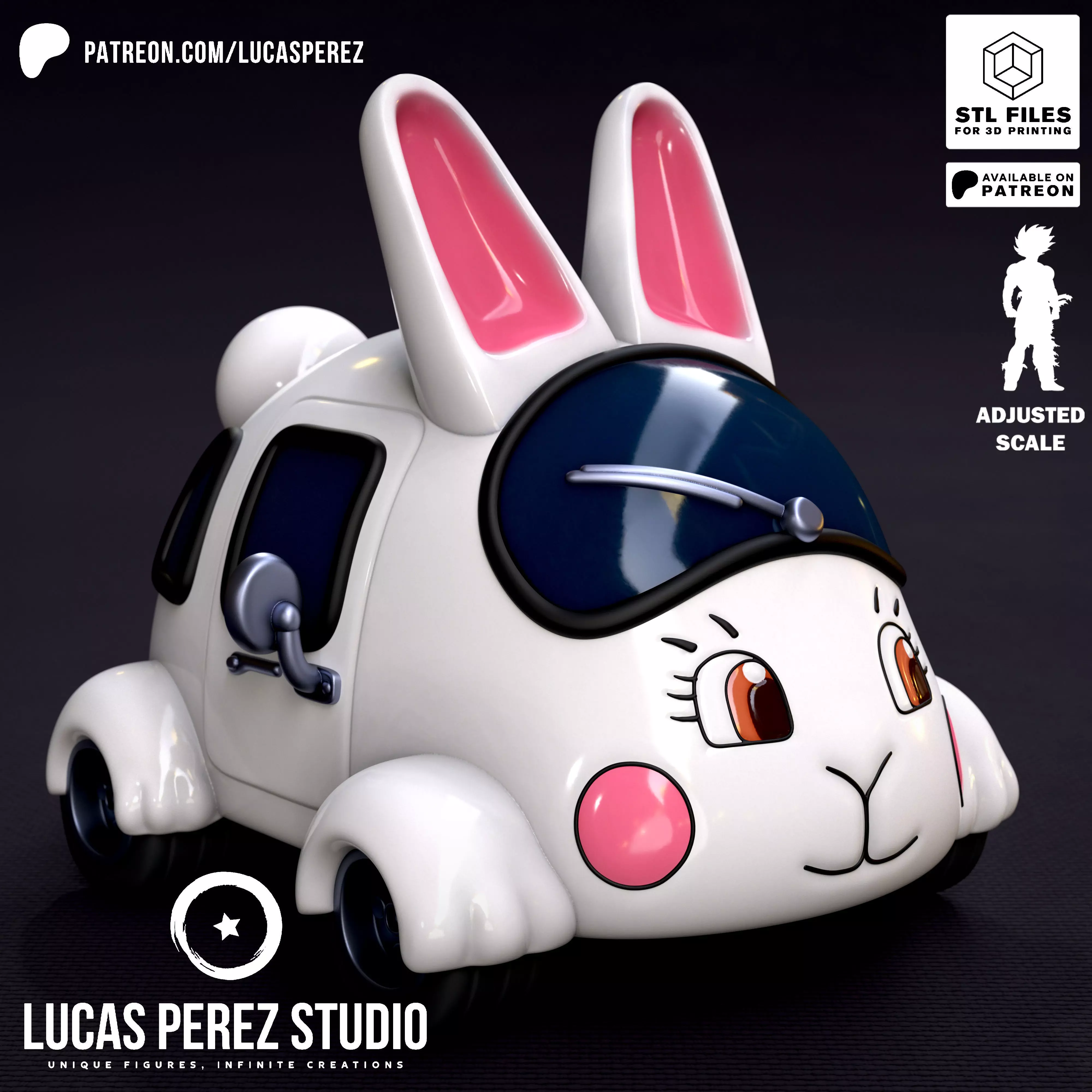 BOSS RABBIT CAR 3D print model