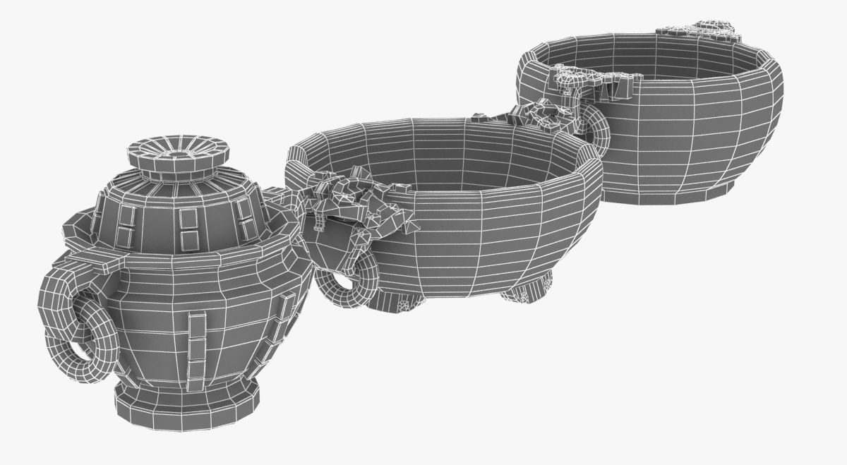 Old historic chinese vases 3D model_10