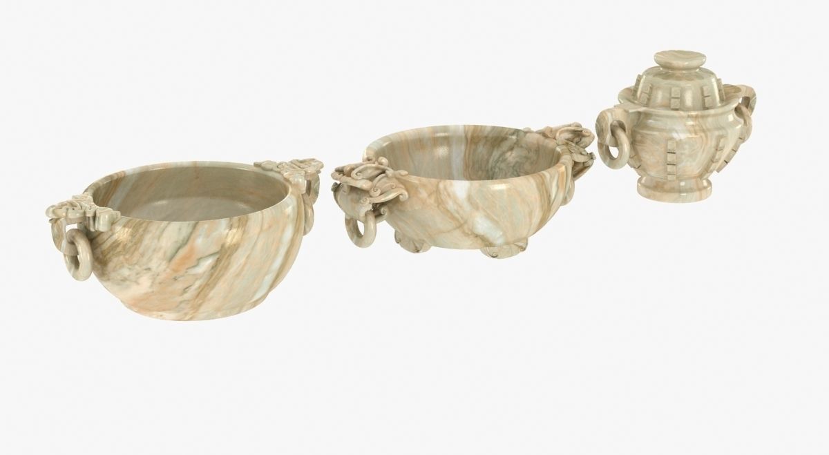 Old historic chinese vases 3D model_1