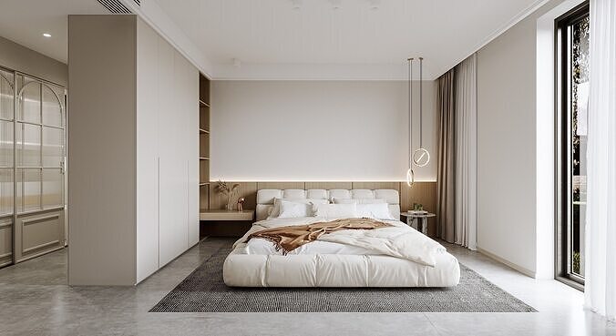 Modern style home space design 3D model 5