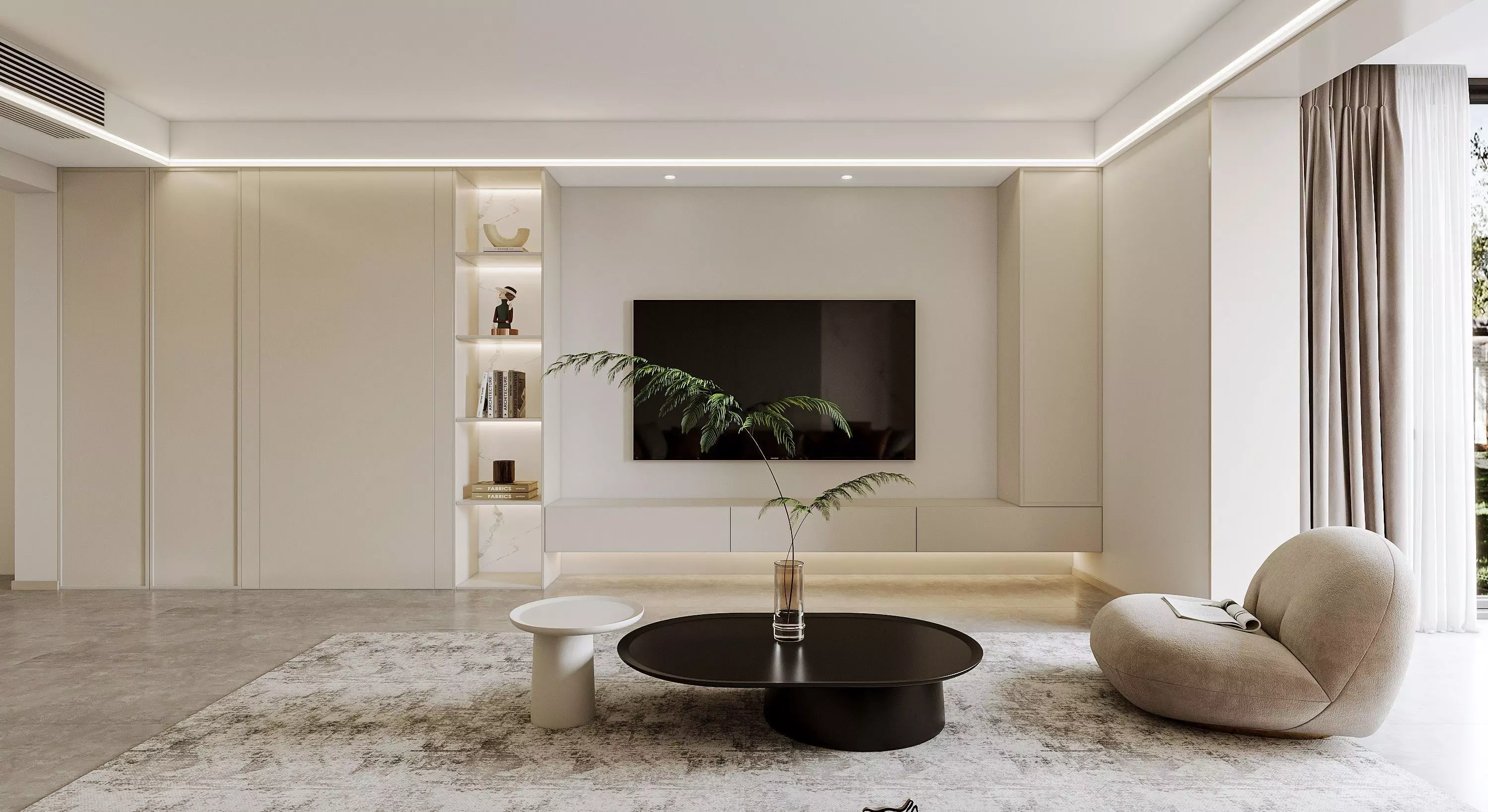 Modern style home space design 3D model