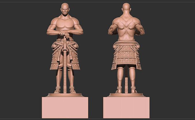 Barbarian Destroyer - Highpoly model 