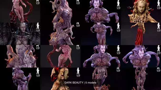 DARK BEAUTY 3D Model Collection