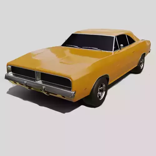 American Muscle Car - Animation and Game-Ready
