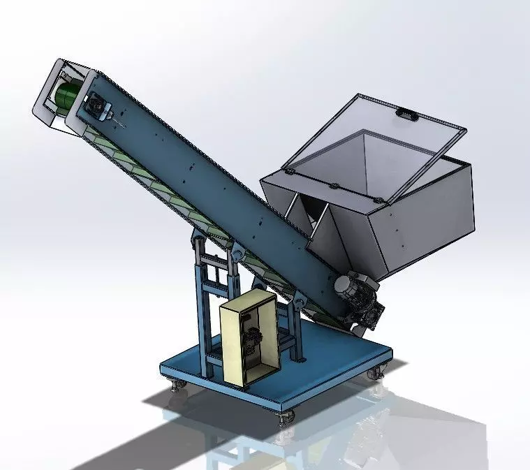 Conveyor For Industry 3D model_0