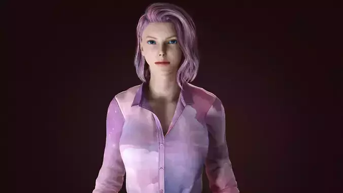 New 3d character Female model 3D model