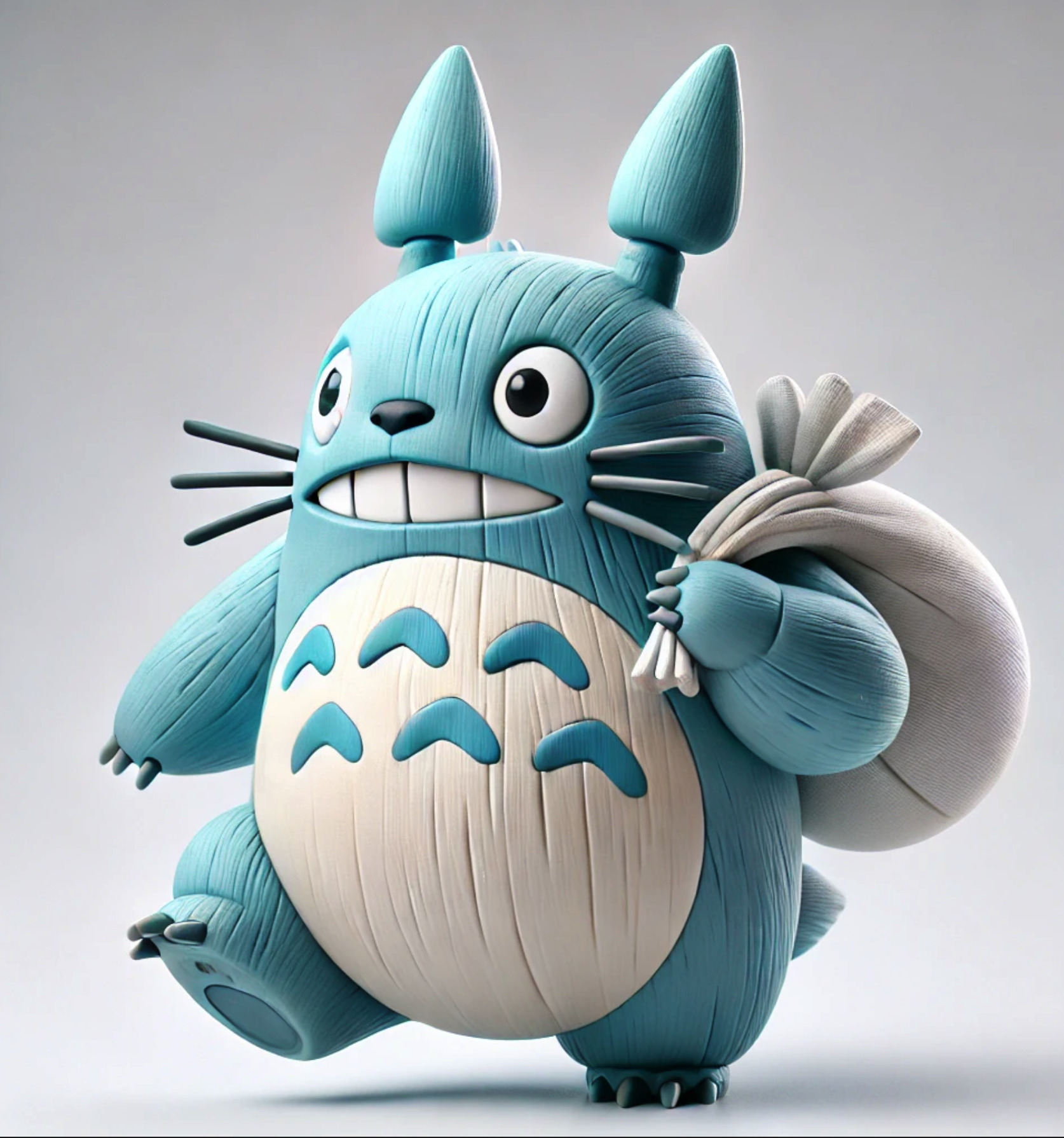 Set of 3 Totoro Adventure Figures  STL 3D Print Models 3D print model_3