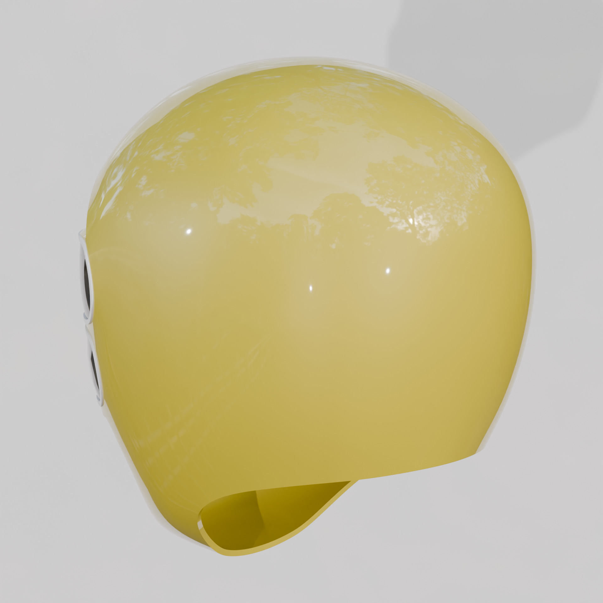 Yellow Chouriki Sentai Ohranger or Power Rangers Zeo Helmet 3D print model_7