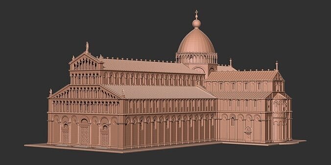 The Cathedral of Pisa 3D model