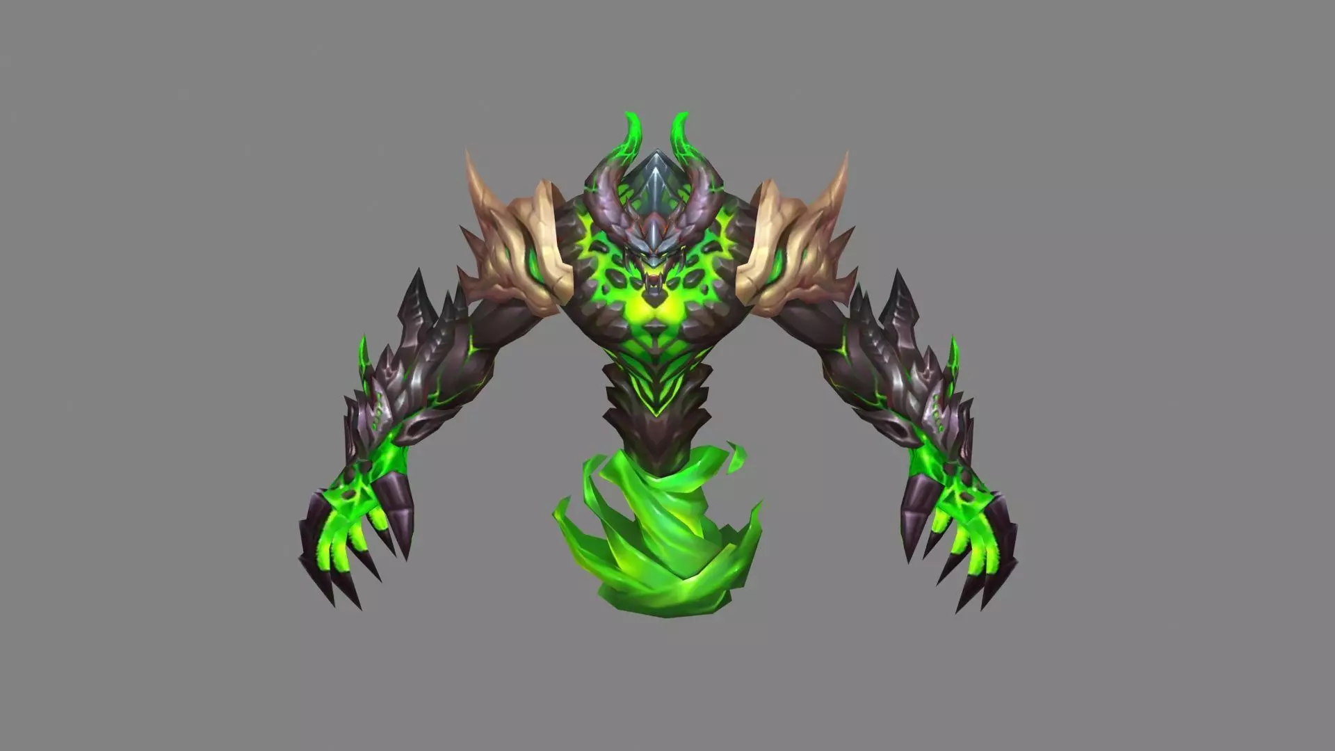 Poisonous Rock Monster - Poisonous Stone Creature Low-poly 3D model