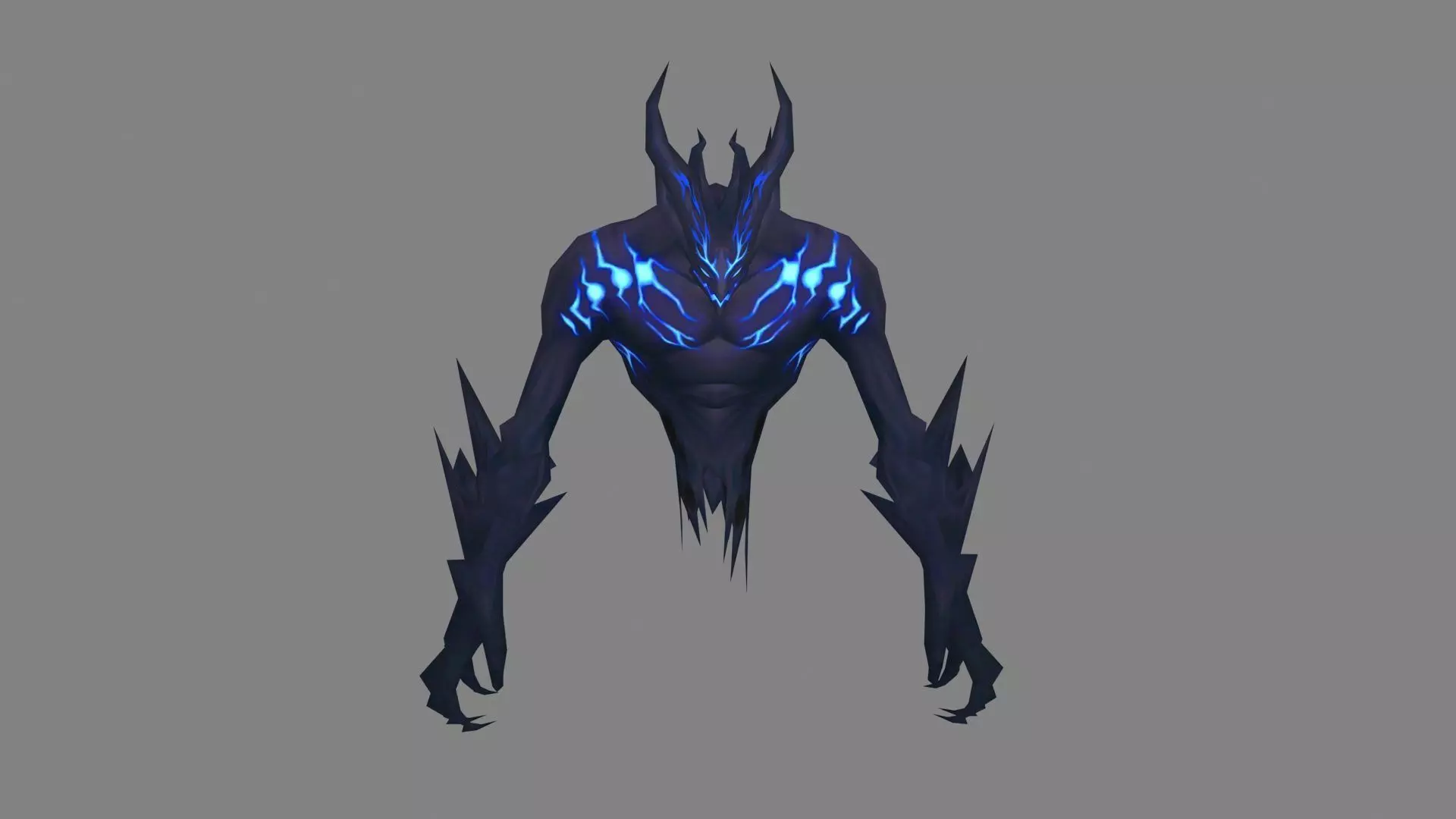 Shadow Specter - Dark Ghost Creature Low-poly 3D model