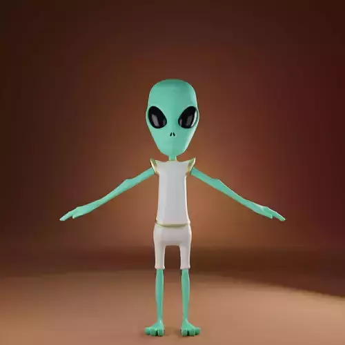Cartoon Character Alien Cute 3D 3D model
