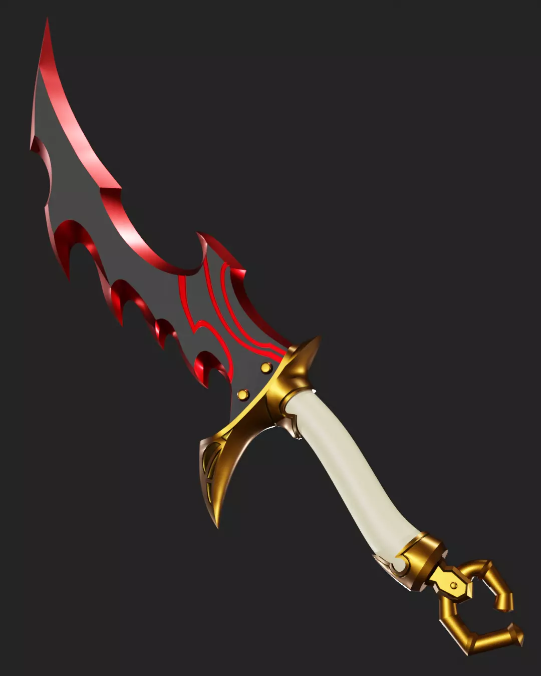 Solo Leveling - Knight Killer Dagger - 3D Print Model Files 3D print model_0