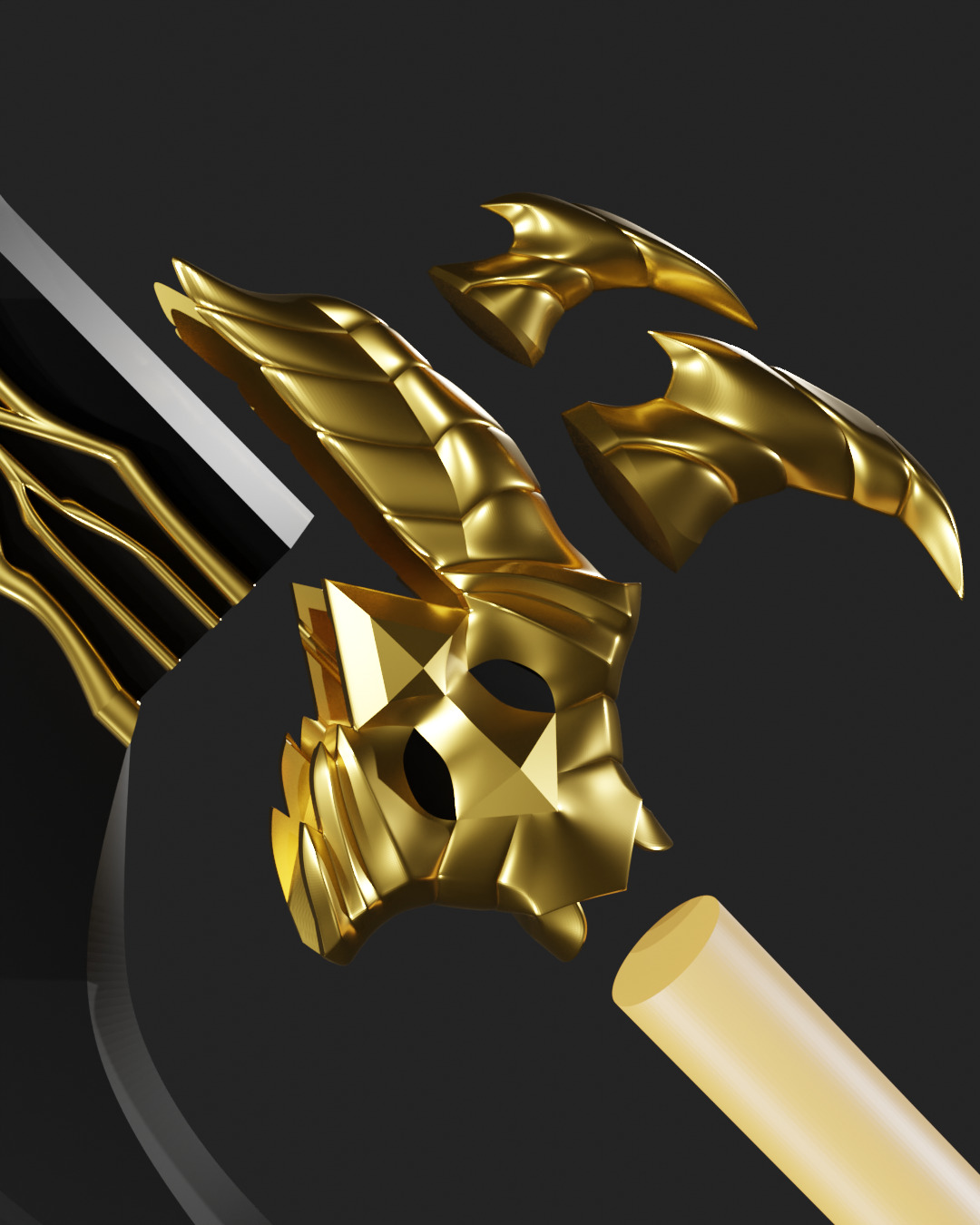 Solo Leveling - Kasakas Venom Fang Dagger - 3D Print Model Files 3D print model_3
