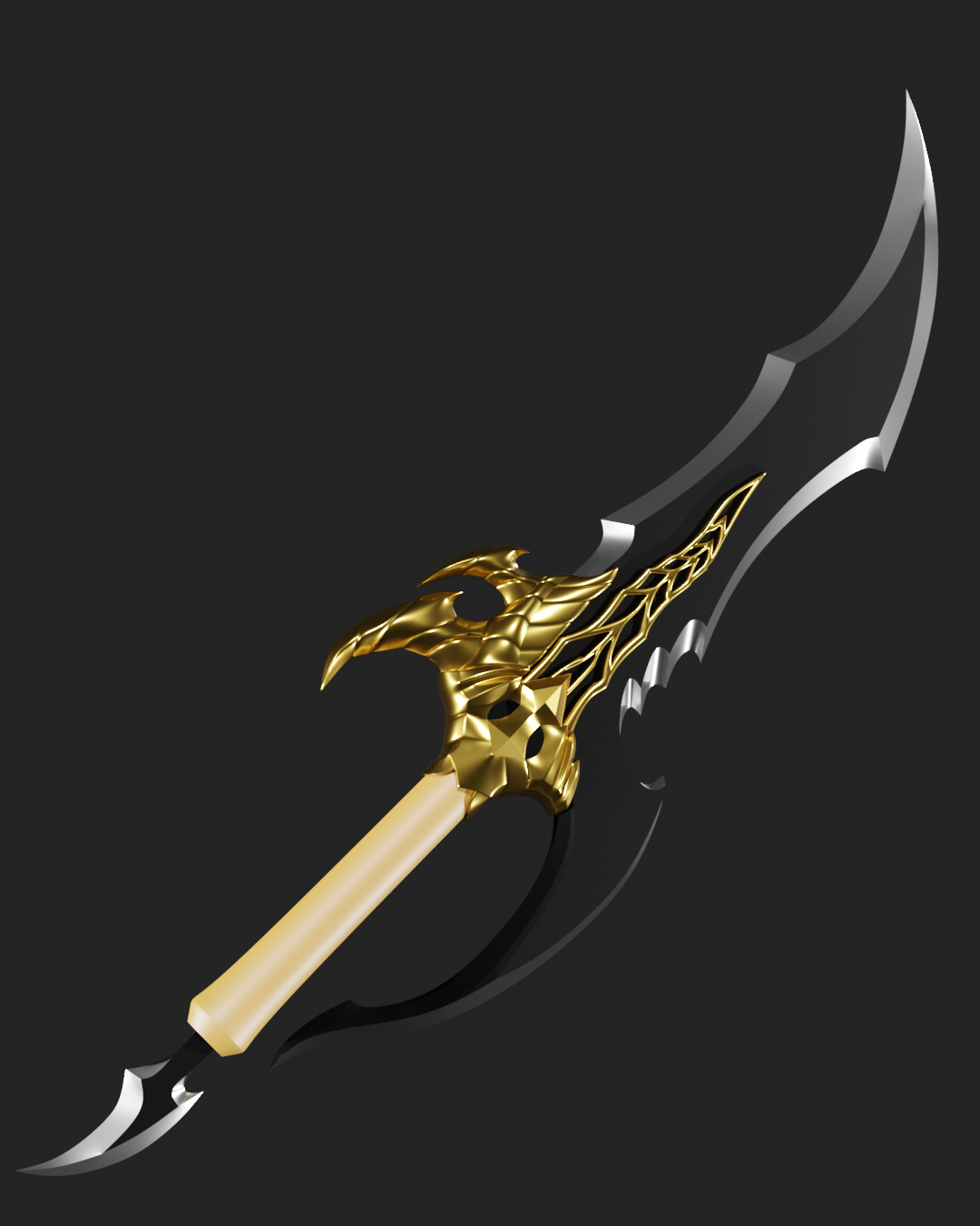 Solo Leveling - Kasakas Venom Fang Dagger - 3D Print Model Files 3D print model_1