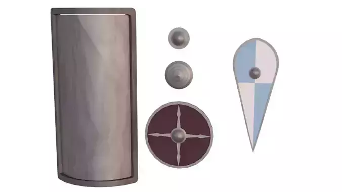 5 medieval Shields Pack