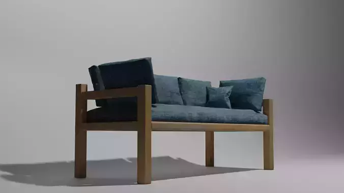 Modern Wooden Sofa