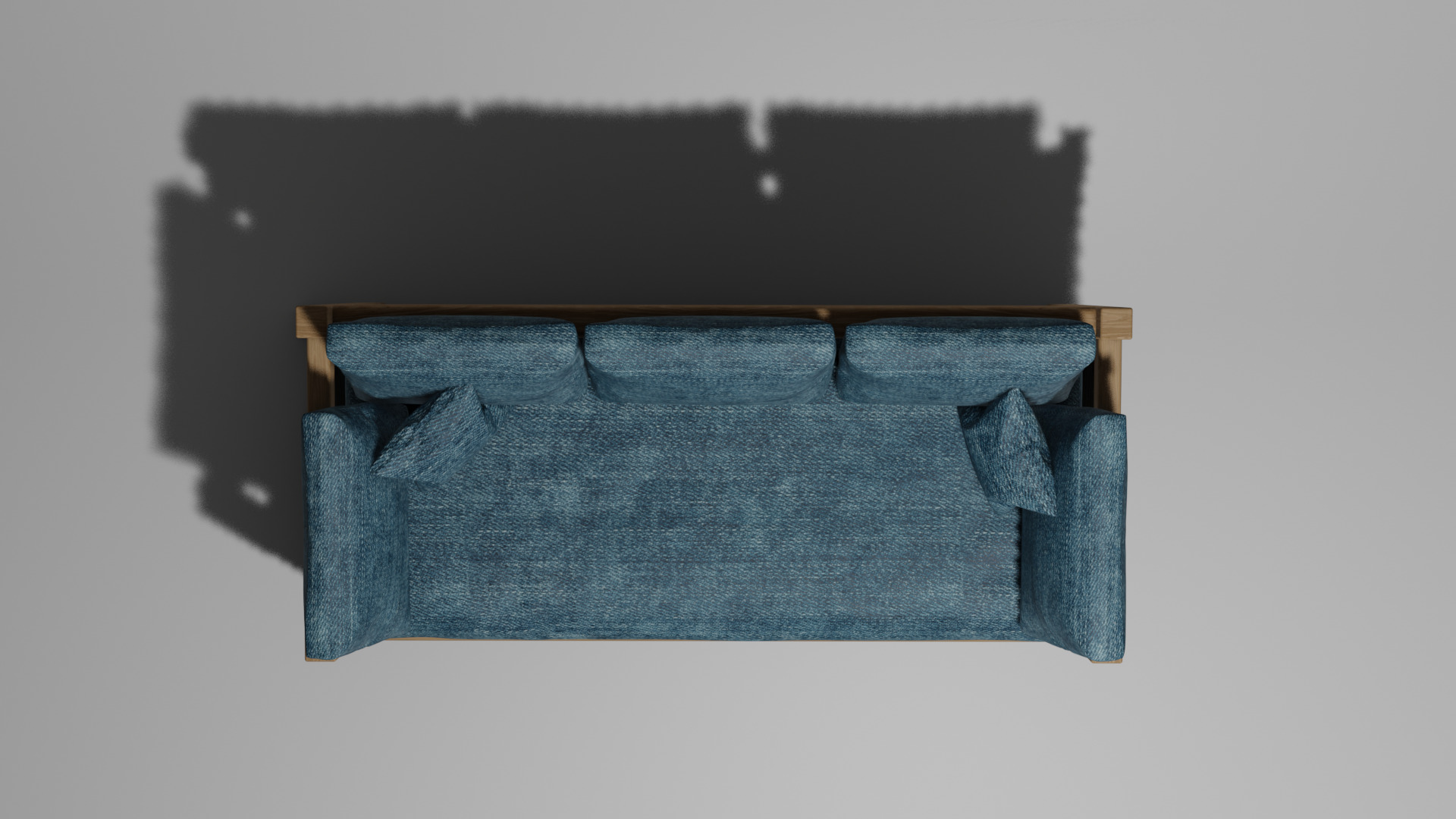 Modern Wooden Sofa 3D model_3