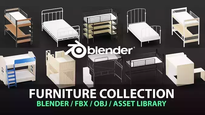 Bed Model Collection Vol 40